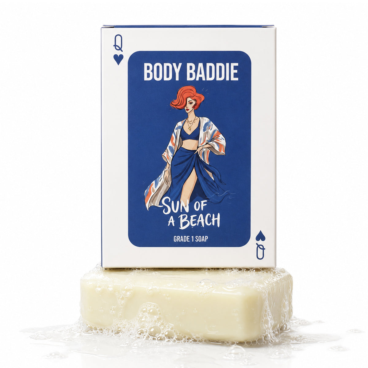 Body Baddie Sun of a Beach Grade 1 de-tan soap bar with Kojic Acid