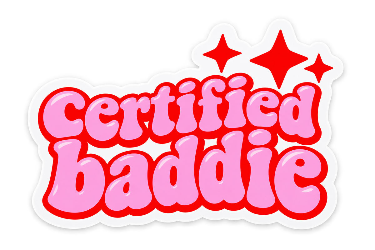 Baddie Sticker Pack of 6 for Laptop, bottles, mobile etc – Body Baddie